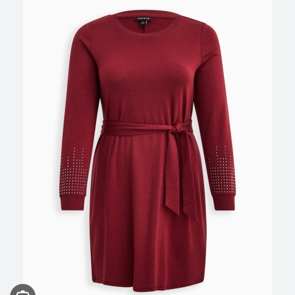 torrid burgundy dress